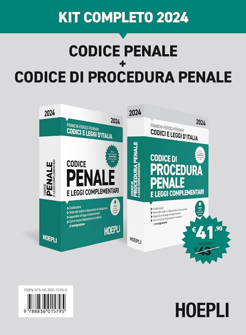 Kit completo Codice penale e Codice di procedura penale 2024