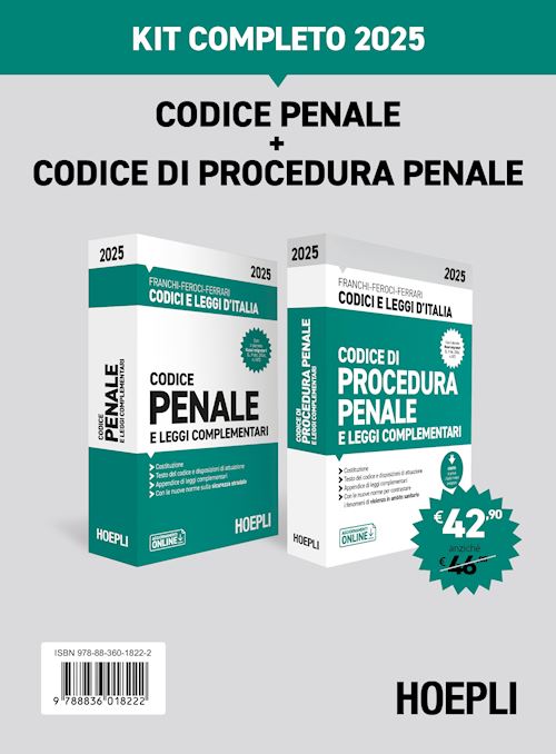 Kit completo Codice penale e Codice di procedura penale 2025