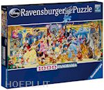  - ravensburger: puzzle 1000 pz panorama - disney personaggi