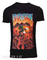  - doom: classic boxart crewneck black (t-shirt unisex tg. xl)