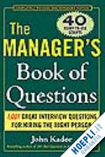 kador john - the manager's book of questions