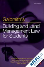 stockdale michael; mitchell rebecca; wilson stephen; spurgeon simon; hewitson russell; woodley mick - galbraith's building and land management law for students