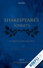 hammond paul (curatore) - shakespeare's sonnets