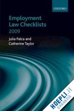 palca julia; taylor catherine - employment law checklists 2009