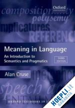 cruse alan - meaning in language