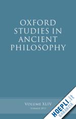 inwood brad - oxford studies in ancient philosophy, volume 44