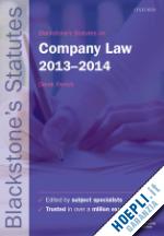 french derek - blackstone's statutes on company law 2013-2014