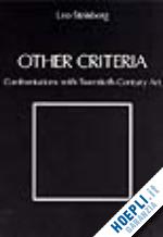 steinberg leo - other criteria – confrontations with twentieth–century art