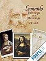 leonardo da vinci - leonardo paintings and drawings: 24 cards