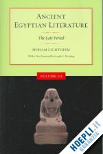 lichtheim miriam - ancient egyptian literature v 3 – the late period revised edition