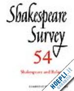 holland peter (curatore) - shakespeare survey: volume 54, shakespeare and religions