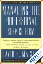 maister david h. - managing the professional service firm