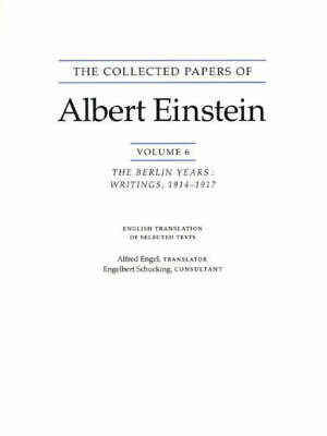 einstein albert; engel alfred; engel alfred - the collected papers of albert einstein, volume 6 – the berlin years – writings, 1914–1917. (english translation supplement)