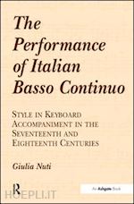 nuti giulia - the performance of italian basso continuo