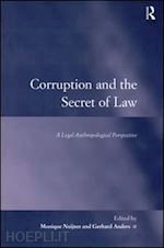 anders gerhard; nuijten monique (curatore) - corruption and the secret of law