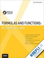 mcfedries paul - formulas and functions: microsoft excel 2010