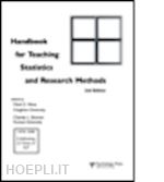 ware mark e. (curatore); brewer charles l. (curatore) - handbook for teaching statistics and research methods