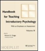 hebl michelle rae (curatore); brewer charles l. (curatore); benjamin jr. ludy t. (curatore) - handbook for teaching introductory psychology