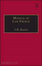 baker j.h. - manual of law french