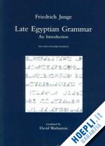 junge friedrich - late egyptian grammar