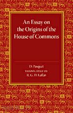 pasquet d. - an essay on the origins of the house of commons