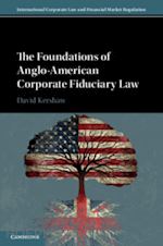 kershaw david - the foundations of anglo-american corporate fiduciary law