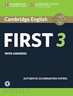  - cambridge english first 3 - student's book + key + audio