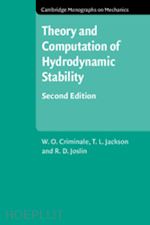 criminale w. o.; jackson t. l.; joslin r. d. - theory and computation in hydrodynamic stability