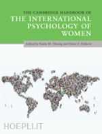 cheung fanny m. (curatore); halpern diane f. (curatore) - the cambridge handbook of the international psychology of women