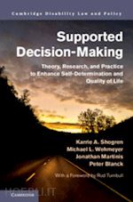 shogren karrie a.; wehmeyer michael l.; martinis jonathan; blanck peter - supported decision-making