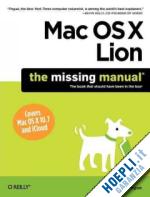 pogue david - mac os x lion: the missing manual
