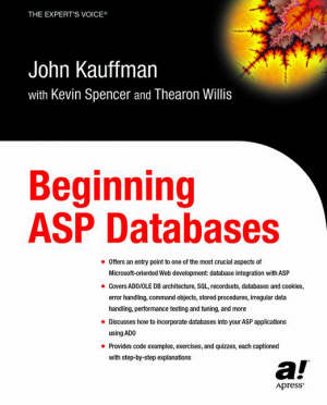 spencer kevin; willis thearon; kauffman john - beginning asp databases