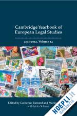 barnard catherine (curatore); gehring markus (curatore) - the cambridge yearbook of european legal studies