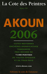  - akoun 2006 - la cote des peintres