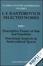 bonnett raymond; kantorovich l.v. - descriptive theory of sets and functions. functional analysis in semi-ordered spaces