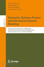 van der aa han (curatore); bork dominik (curatore); schmidt rainer (curatore); sturm arnon (curatore) - enterprise, business-process and information systems modeling