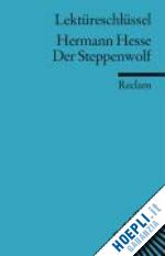 hesse hermann - steppenwolf lektuereschluessel