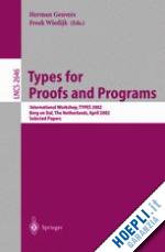 geuvers herman (curatore); wiedijk freek (curatore) - types for proofs and programs