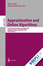 jansen klaus (curatore); solis-oba roberto (curatore) - approximation and online algorithms
