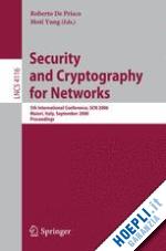 de prisco roberto (curatore); yung moti (curatore) - security and cryptography for networks
