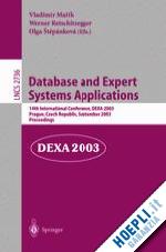 marik vladimir (curatore); retschitzegger werner (curatore); stepankova olga (curatore) - database and expert systems applications