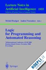 parigot michel (curatore); voronkov andrei (curatore) - logic for programming and automated reasoning