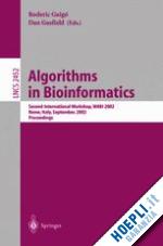 guigo roderic (curatore); gusfield dan (curatore) - algorithms in bioinformatics