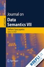 spaccapietra stefano (curatore) - journal on data semantics vii