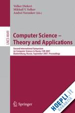 diekert volker (curatore); volkov mikhail (curatore); voronkov andrei (curatore) - computer science - theory and applications