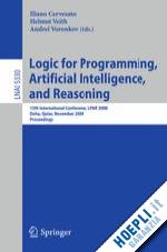 cervesato iliano (curatore); veith helmut (curatore); voronkov andrei (curatore) - logic for programming, artificial intelligence, and reasoning