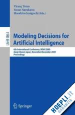 narukawa yasuo (curatore); inuiguchi masahiro (curatore) - modeling decisions for artificial intelligence