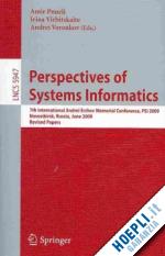 pnueli amir (curatore); voronkov andrei (curatore) - perspectives of systems informatics