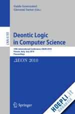 governatori guido (curatore); sartor giovanni (curatore) - deontic logic in computer science