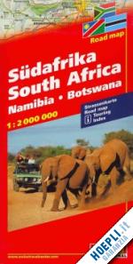 aa.vv. - sudafrica namibia botswana carta stradale hallwag 2012